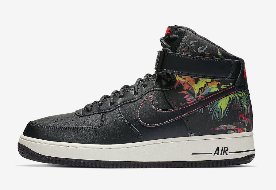 Nike Air Force 1 High Black Floral CI2304-001 Release Date