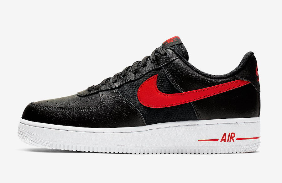 Nike Air Force 1 Low Black University Red CD1516-001 Release Date