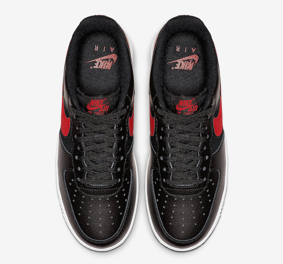 Nike Air Force 1 Low Black University Red CD1516-001 Release Date ...