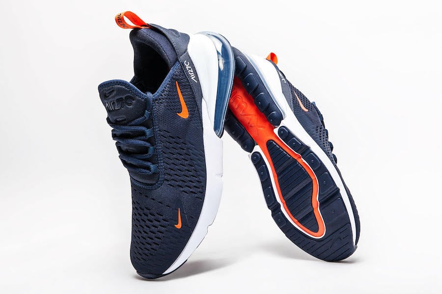 Nike Air Max 270 in Obsidian and Team Orange