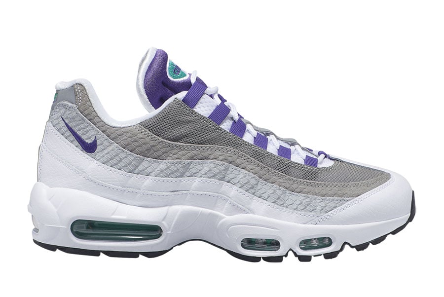 nike air max 95 white court purple