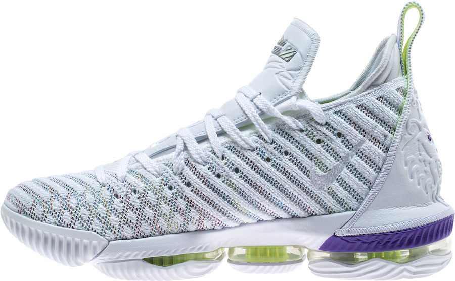 Nike LeBron 16 Buzz Lightyear AO2588-102 White Multi-Color Hyper Grape Release Date | SneakerFiles