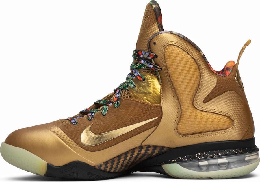 Nike LeBron 9 Watch The Throne Sample Metallic Gold