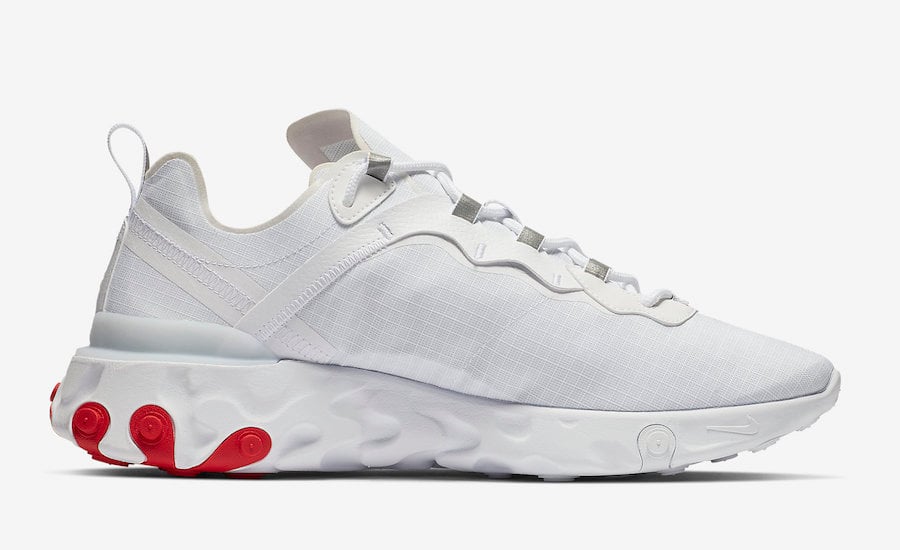 Nike React Element 55 White University Red BQ6167-102 Release Date