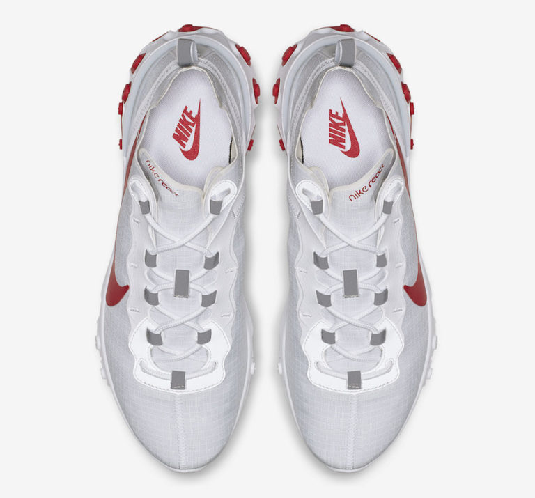 Nike React Element 55 White University Red BQ6167-102 Release Date ...