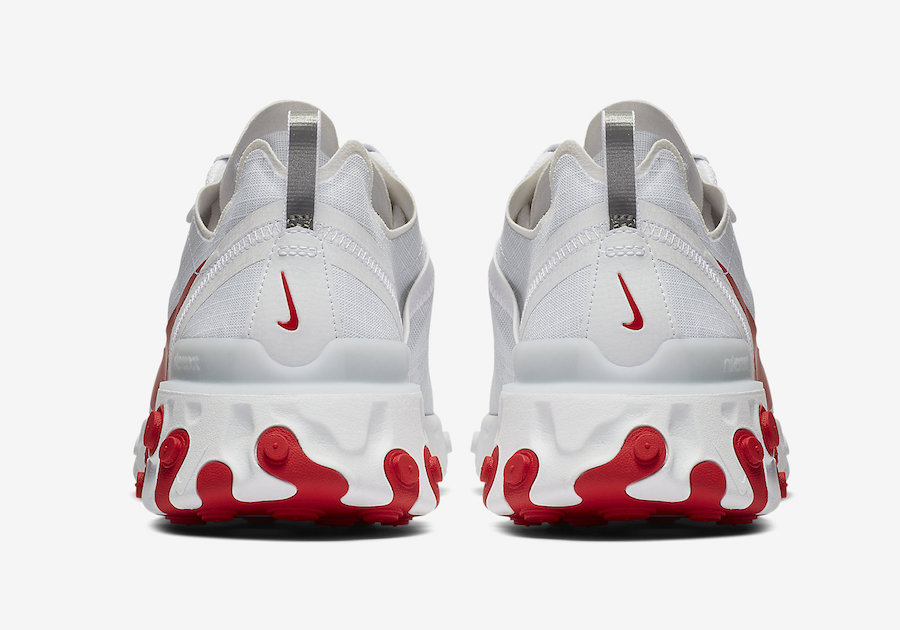 Nike React Element 55 White University Red BQ6167-102 Release Date