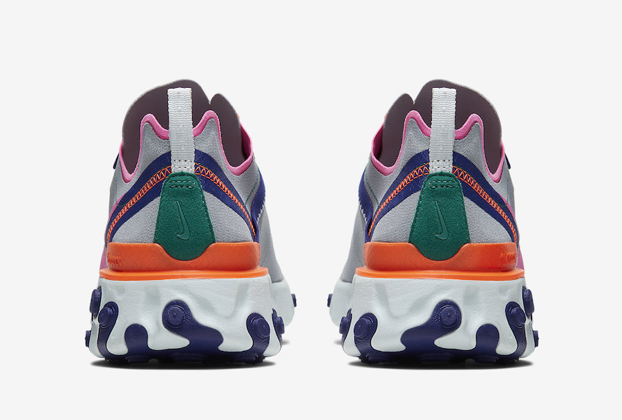 ike React Element 55 Wolf Grey Laser Fuchsia Hyper Crimson BQ2728-006 Release Date