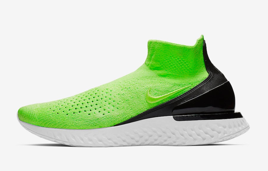 Nike Rise React Flyknit Lime Blast AV5554-330 Release Date