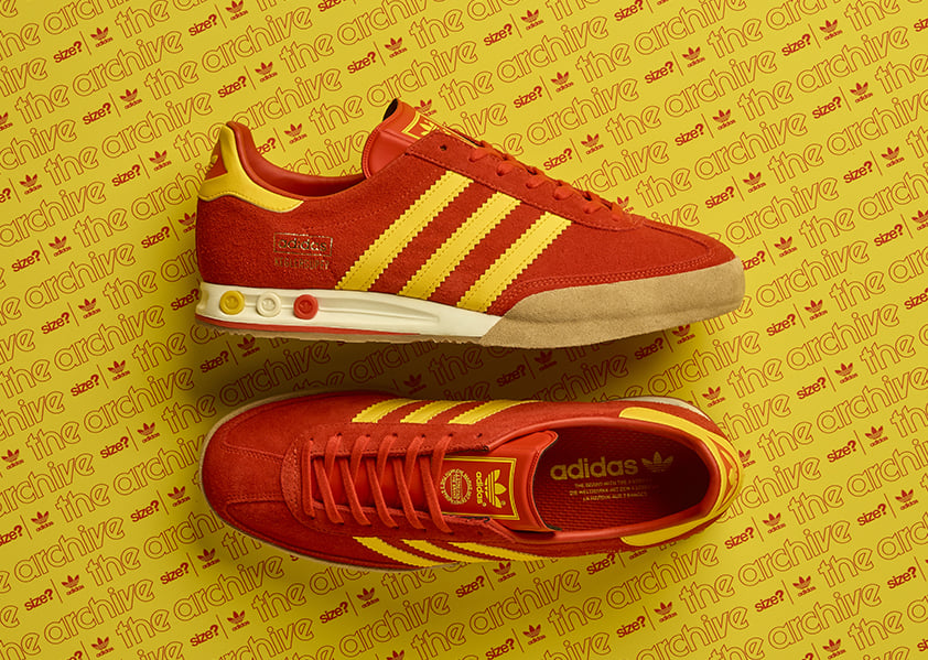 size? adidas Kegler Super Red Yellow Release Date