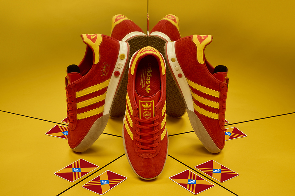 size? adidas Kegler Super Red Yellow Release Date
