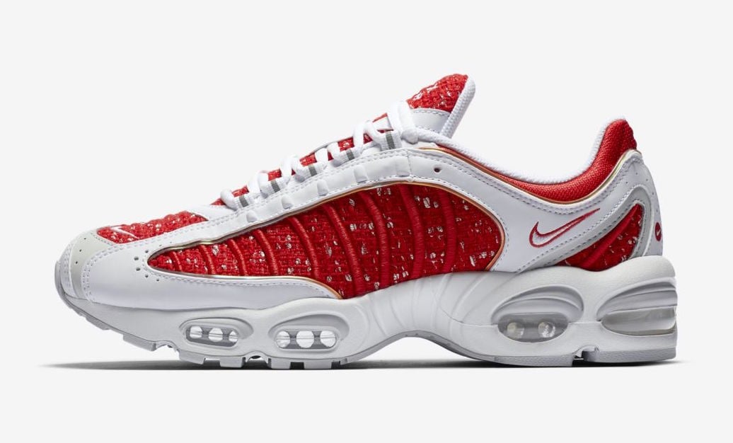 Supreme Nike Air Max Tailwind 4 IV White Red Release Date