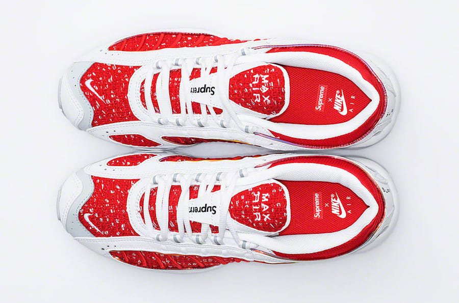 Supreme Nike Air Max Tailwind 4 Red White AT3854-100 Release Date
