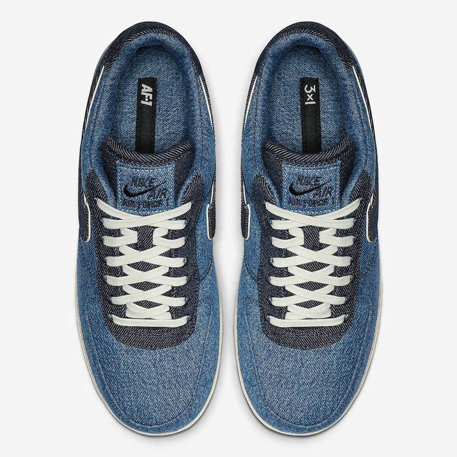 3x1 Nike Air Force 1 Denim 905345-403 Release Date