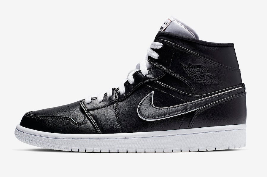 Air Jordan 1 Mid Black White 852542-016 Release Date
