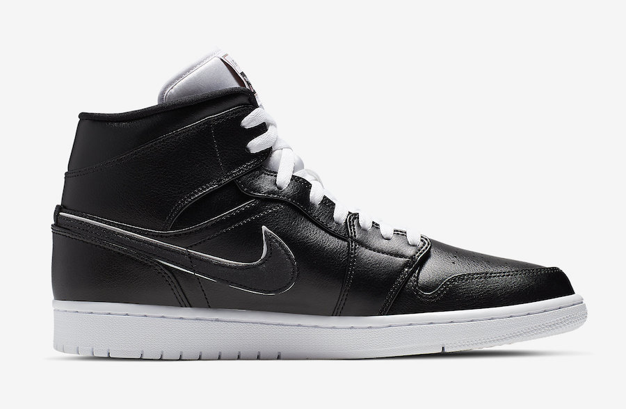 Air Jordan 1 Mid Black White 852542-016 Release Date