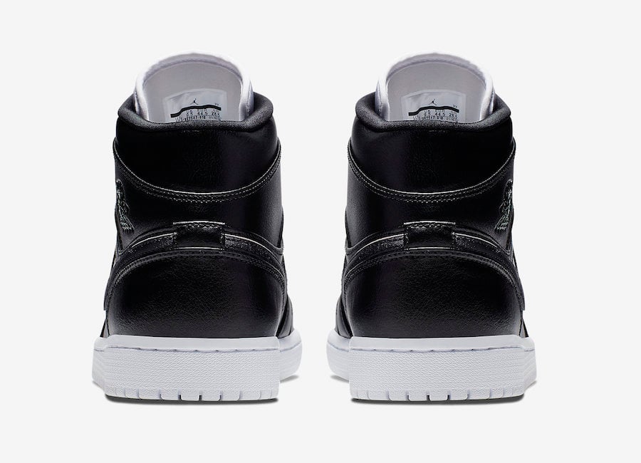 Air Jordan 1 Mid Black White 852542-016 Release Date