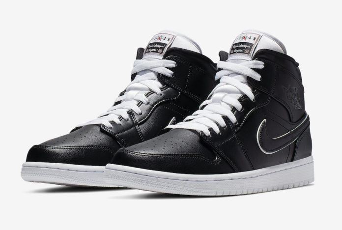 Air Jordan 1 Mid Black White 852542-016 Release Date | SneakerFiles