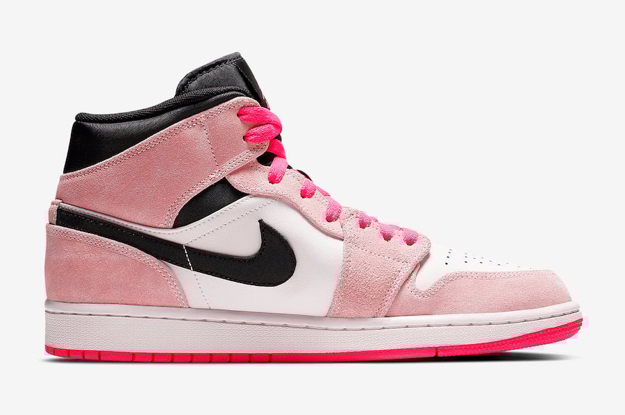 Air Jordan 1 Mid Crimson Tint Hyper Pink 852542-801 Release Date