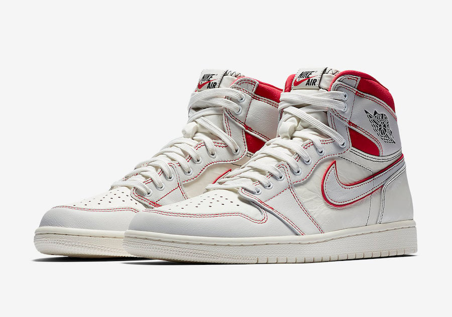 Air Jordan 1 Sail University Red March 2019 Release Date