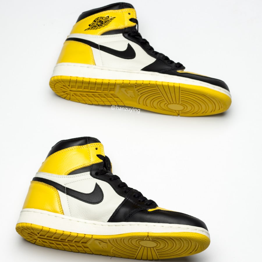Air Jordan 1 Yellow Toe Black White AR1020-700 Release Date