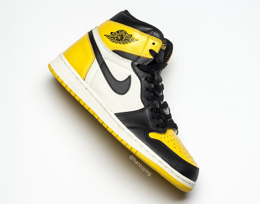 air jordan 1 black and yellow release date