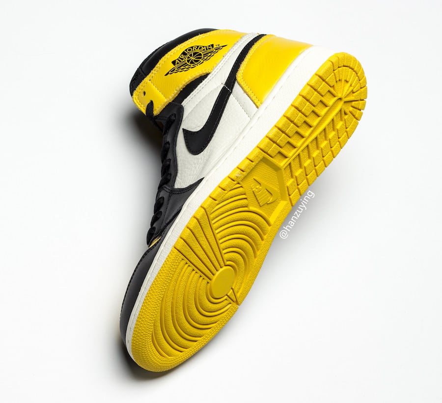 Air Jordan 1 Yellow Toe Black White AR1020-700 Release Date