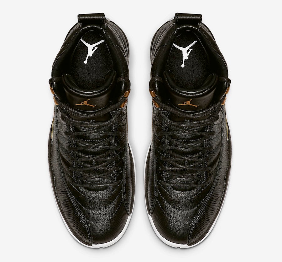 Air Jordan 12 Black Reptile Metallic Gold AO6068-007 Release Date