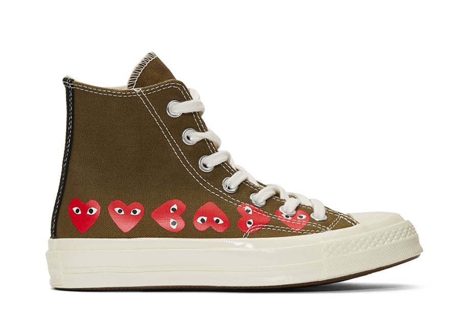 Comme des Garcons Converse Chuck 70 Hi Khaki Release Date