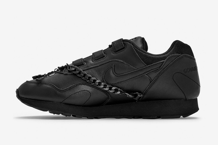 Comme des Garcons Nike Outburst Velcro Black Release Date Info
