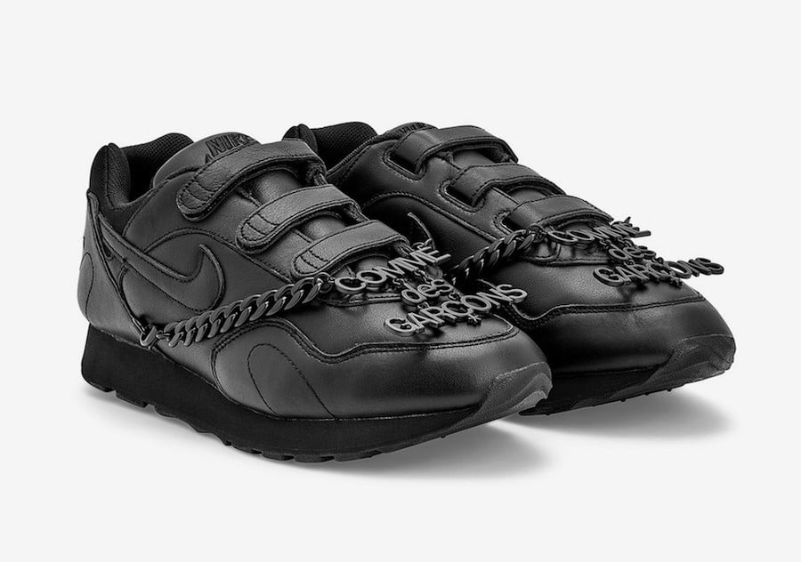 Comme des Garcons Nike Outburst Velcro Black Release Date Info Comme des Garcons Nike Outburst Velcro Black Release Date Info