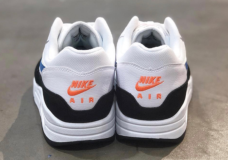 Nike Air Max 1 White Photo Blue Total Orange AH8145-112 Release Date