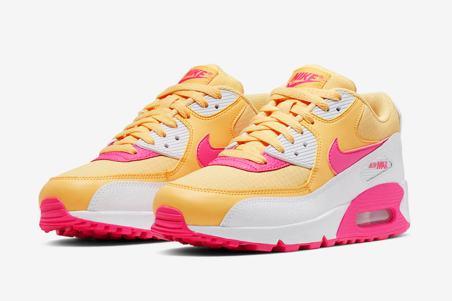 Tranquility will do cover Nike Air Max 90 Topaz Gold Laser Fuchsia 325213-702 Release Date |  SneakerFiles