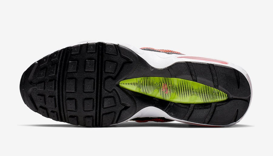 Nike Air Max 95 White Black Volt Solar Red AJ2018-004 Release Date