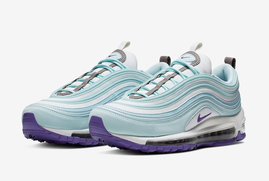 air max 97 white and teal