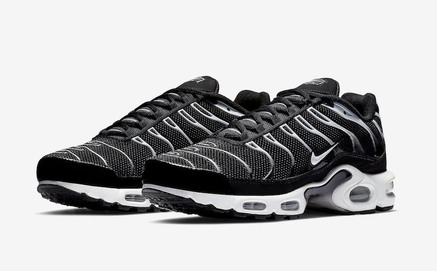 Nike Air Max Plus in Black and Reflect Silver