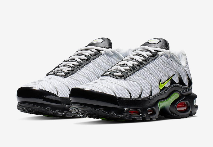 Nike Air Max Plus White Black Volt AJ2013-100 Release Date