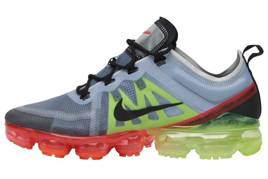 Nike Air VaporMax 2019 Pure Platinum Black Volt Bright Crimson AR6631-007 Release Date