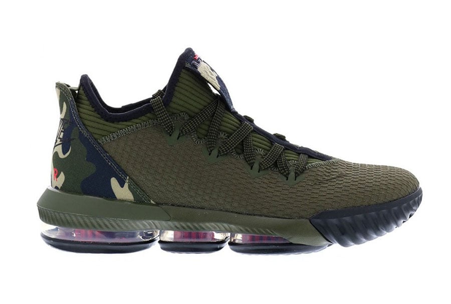 Nike LeBron 16 Low ‘Camo’ Releasing with Nike Air on the Heel