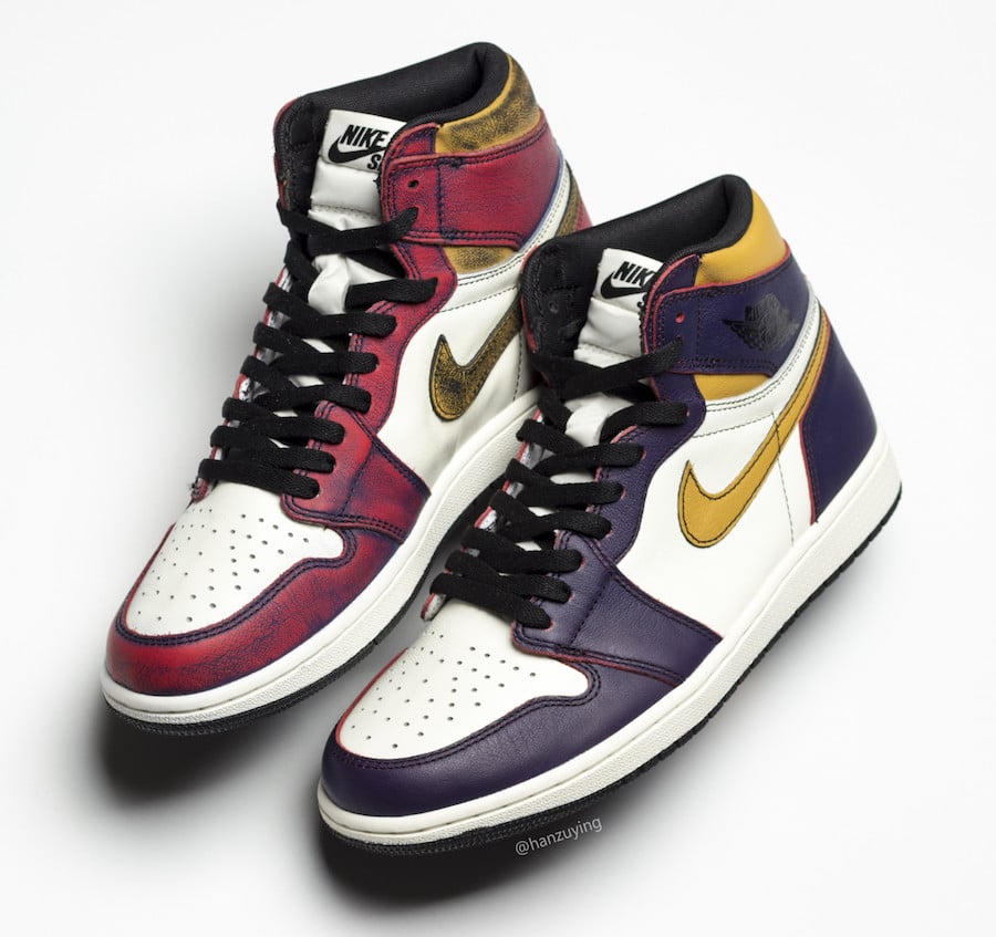 Nike SB Air Jordan 1 Lakers Chicago CD6578-507 Release Date