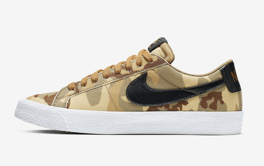 Nike SB Blazer Low Desert Camo 889053-200 Release Date