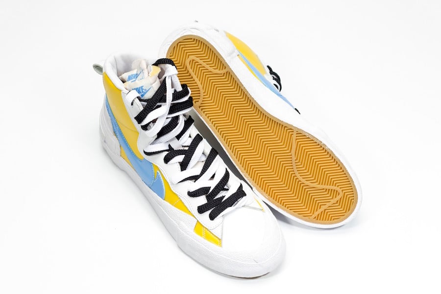 Sacai Nike Blazer Yellow Blue Release Date