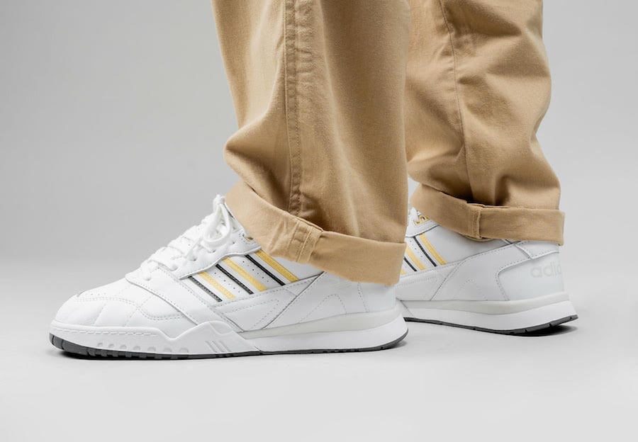 adidas A.R. Trainer in White and Easy Yellow
