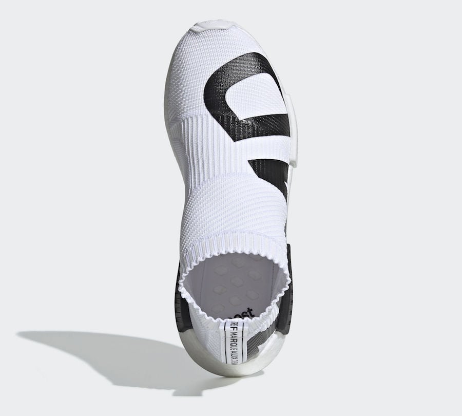 adidas NMD CS1 Primeknit White Black EG7538 Release Date