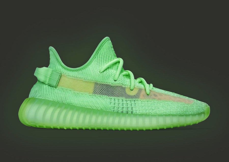 adidas yeezy boost 350 glow in the dark eh5360 green