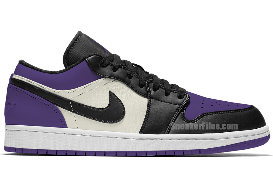 Air Jordan 1 Low Court Purple 553558-125 Release Info