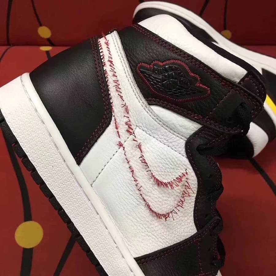 Air Jordan 1 Retro High OG White Black Dynamic Yellow University Red 555088-170 Release Info