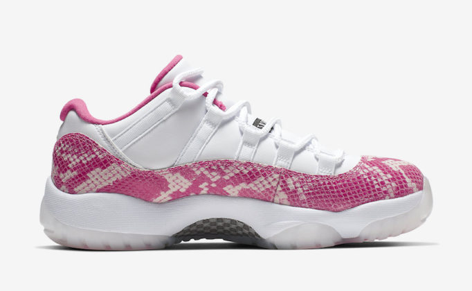 Air Jordan 11 Low Pink Snakeskin AH7860-106 Release Date | SneakerFiles