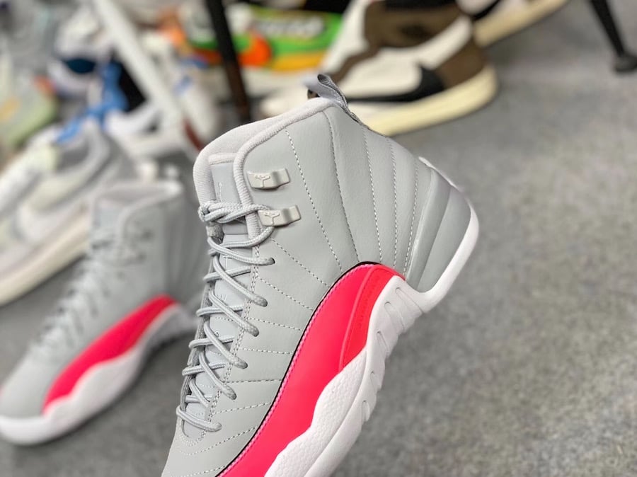 jordan 12 grey pink