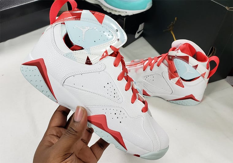 Air Jordan 7 GS White Topaz Mist Ember Glow Gym Red 442960-104 Release Details