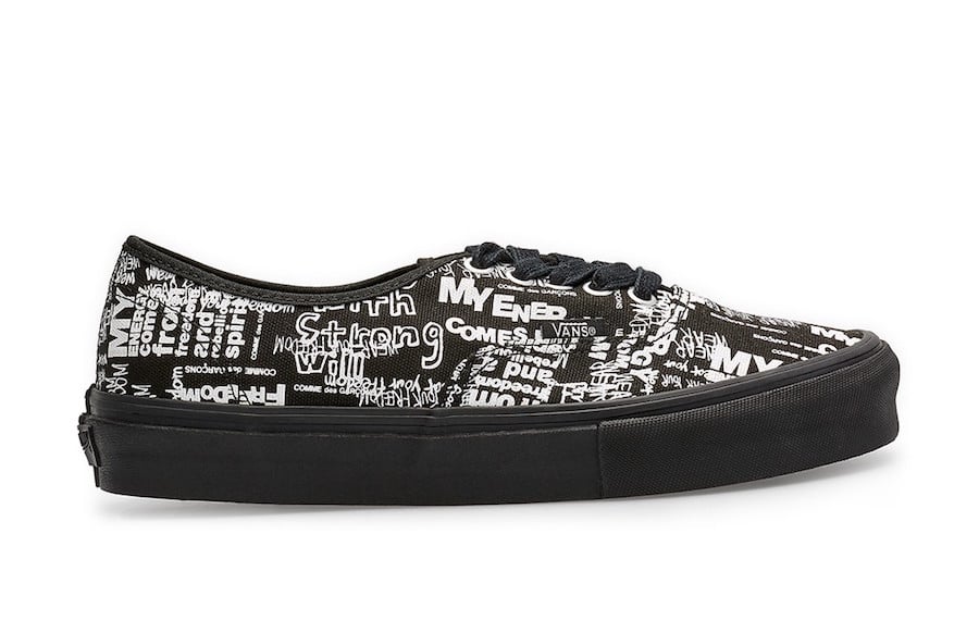 comme des garcons x vans vault authentic